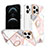 Coque Silicone Motif Fantaisie Souple Couleur Unie Etui Housse avec Support Bague Anneau YJ1 pour Apple iPhone 13 Pro Blanc