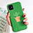 Coque Silicone Motif Fantaisie Souple Couleur Unie Etui Housse H02 pour Apple iPhone 11 Vert