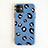 Coque Silicone Motif Fantaisie Souple Couleur Unie Etui Housse pour Apple iPhone 11 Bleu