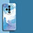 Coque Silicone Motif Fantaisie Souple Couleur Unie Etui Housse pour Oppo Find X7 5G Bleu