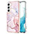 Coque Silicone Motif Fantaisie Souple Couleur Unie Etui Housse pour Samsung Galaxy S21 FE 5G Rose