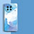 Coque Silicone Motif Fantaisie Souple Couleur Unie Etui Housse pour Vivo X90 5G Bleu