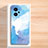 Coque Silicone Motif Fantaisie Souple Couleur Unie Etui Housse pour Xiaomi Redmi Note 11T Pro+ Plus 5G Bleu