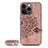 Coque Silicone Motif Fantaisie Souple Couleur Unie Etui Housse S01 pour Apple iPhone 13 Pro Max Or Rose