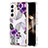 Coque Silicone Motif Fantaisie Souple Couleur Unie Etui Housse S01 pour Samsung Galaxy S24 5G Violet