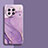 Coque Silicone Motif Fantaisie Souple Couleur Unie Etui Housse S01 pour Vivo X90 5G Violet Clair