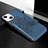 Coque Silicone Motif Fantaisie Souple Couleur Unie Etui Housse S02 pour Apple iPhone 13 Bleu