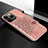 Coque Silicone Motif Fantaisie Souple Couleur Unie Etui Housse S02 pour Apple iPhone 13 Pro Max Or Rose