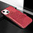 Coque Silicone Motif Fantaisie Souple Couleur Unie Etui Housse S02 pour Apple iPhone 13 Rouge