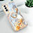 Coque Silicone Motif Fantaisie Souple Couleur Unie Etui Housse S02 pour Samsung Galaxy S21 5G Gris