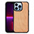 Coque Silicone Motif Fantaisie Souple Couleur Unie Etui Housse S03 pour Apple iPhone 13 Pro Max Orange