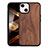 Coque Silicone Motif Fantaisie Souple Couleur Unie Etui Housse S03 pour Apple iPhone 15 Marron