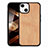 Coque Silicone Motif Fantaisie Souple Couleur Unie Etui Housse S03 pour Apple iPhone 15 Orange