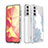 Coque Silicone Motif Fantaisie Souple Couleur Unie Etui Housse S03 pour Samsung Galaxy S21 5G Blanc