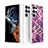 Coque Silicone Motif Fantaisie Souple Couleur Unie Etui Housse S03 pour Samsung Galaxy S21 Ultra 5G Violet