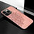 Coque Silicone Motif Fantaisie Souple Couleur Unie Etui Housse S05 pour Apple iPhone 13 Pro Max Or Rose