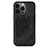 Coque Silicone Motif Fantaisie Souple Couleur Unie Etui Housse S06 pour Apple iPhone 13 Pro Max Noir