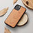 Coque Silicone Motif Fantaisie Souple Couleur Unie Etui Housse S07 pour Apple iPhone 14 Pro Max Orange