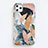 Coque Silicone Motif Fantaisie Souple Couleur Unie Etui Housse S15 pour Apple iPhone 11 Pro Orange