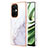 Coque Silicone Motif Fantaisie Souple Couleur Unie Etui Housse Y01B pour OnePlus Nord CE 3 5G Blanc