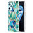 Coque Silicone Motif Fantaisie Souple Couleur Unie Etui Housse Y01B pour Oppo A96 4G Vert