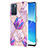 Coque Silicone Motif Fantaisie Souple Couleur Unie Etui Housse Y01B pour Oppo Reno6 5G Violet Clair