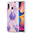 Coque Silicone Motif Fantaisie Souple Couleur Unie Etui Housse Y01B pour Samsung Galaxy A20 Violet Clair