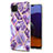 Coque Silicone Motif Fantaisie Souple Couleur Unie Etui Housse Y01B pour Samsung Galaxy A22 5G Violet