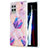 Coque Silicone Motif Fantaisie Souple Couleur Unie Etui Housse Y01B pour Samsung Galaxy A42 5G Violet Clair