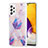 Coque Silicone Motif Fantaisie Souple Couleur Unie Etui Housse Y01B pour Samsung Galaxy A72 5G Violet Clair