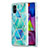 Coque Silicone Motif Fantaisie Souple Couleur Unie Etui Housse Y01B pour Samsung Galaxy M51 Vert