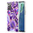 Coque Silicone Motif Fantaisie Souple Couleur Unie Etui Housse Y01B pour Samsung Galaxy Note 20 5G Violet