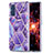 Coque Silicone Motif Fantaisie Souple Couleur Unie Etui Housse Y01B pour Samsung Galaxy S20 FE (2022) 5G Violet