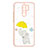 Coque Silicone Motif Fantaisie Souple Couleur Unie Etui Housse Y01X pour Xiaomi Redmi 9 Jaune