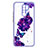 Coque Silicone Motif Fantaisie Souple Couleur Unie Etui Housse Y01X pour Xiaomi Redmi 9 Violet