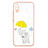 Coque Silicone Motif Fantaisie Souple Couleur Unie Etui Housse Y01X pour Xiaomi Redmi 9A Jaune