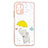 Coque Silicone Motif Fantaisie Souple Couleur Unie Etui Housse Y01X pour Xiaomi Redmi Note 10 4G Jaune