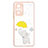 Coque Silicone Motif Fantaisie Souple Couleur Unie Etui Housse Y01X pour Xiaomi Redmi Note 10 Pro 4G Jaune