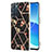 Coque Silicone Motif Fantaisie Souple Couleur Unie Etui Housse Y02B pour Oppo Reno6 5G Noir