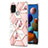 Coque Silicone Motif Fantaisie Souple Couleur Unie Etui Housse Y02B pour Samsung Galaxy A21s Rose