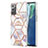 Coque Silicone Motif Fantaisie Souple Couleur Unie Etui Housse Y02B pour Samsung Galaxy Note 20 5G Gris