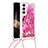 Coque Silicone Motif Fantaisie Souple Couleur Unie Etui Housse Y02B pour Samsung Galaxy S24 5G Rose Rouge