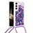 Coque Silicone Motif Fantaisie Souple Couleur Unie Etui Housse Y02B pour Samsung Galaxy S24 5G Violet