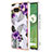 Coque Silicone Motif Fantaisie Souple Couleur Unie Etui Housse Y03B pour Google Pixel 7a 5G Violet