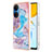 Coque Silicone Motif Fantaisie Souple Couleur Unie Etui Housse Y03B pour Huawei Honor X7 Bleu