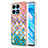 Coque Silicone Motif Fantaisie Souple Couleur Unie Etui Housse Y03B pour Huawei Honor X8a 4G Colorful