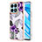 Coque Silicone Motif Fantaisie Souple Couleur Unie Etui Housse Y03B pour Huawei Honor X8a 4G Petit