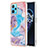 Coque Silicone Motif Fantaisie Souple Couleur Unie Etui Housse Y03B pour Realme 9 4G Bleu