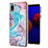 Coque Silicone Motif Fantaisie Souple Couleur Unie Etui Housse Y03B pour Samsung Galaxy A01 Core Bleu