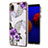 Coque Silicone Motif Fantaisie Souple Couleur Unie Etui Housse Y03B pour Samsung Galaxy A01 Core Violet